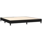  s oprugama i madracem crni 200x200 cm od tkanine | shoptok.hr