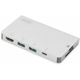 Digitus pretvornik usb 3.1 tip-c - potovalni docking station 30Hz DA-70867 | Shoptok.si