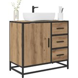 vidaXL Kopalniška omara za umivalnik artisan hrast 65 x 33 x 60 cm | Shoptok.si