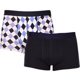 Molvy 2PACK Mens Shorts Multicolor (MP-1069-BEU) | shoptok.hr