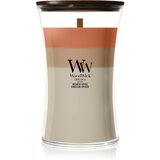 WoodWick Trilogy Hearth Spice dišeča sveča z lesenim stenjem 610 g Cene