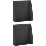  Zid za zadržavanje 2 kom. 40 x 12 x 50 cm Čelik Crna | shoptok.hr