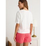 Trendyol Ženska dvodelna pidžama, Belo-roze | Eponuda.com