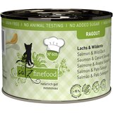  Varčno pakiranje catz finefood Ragout 24 x 180 g/190 g - No.605 losos & divja raca (24 x 190 g) | shoptok.hr