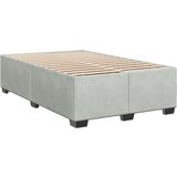 vidaXL Krevet s oprugama i madracem svjetlosivi 120x190 cm baršunasti | shoptok.hr