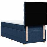  Krevet s oprugama i madracem plavi 90 x 200 cm od tkanine | shoptok.hr