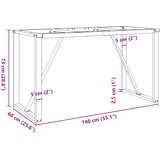  Noge za blagovaonski stol O-oblika 140x60x73cm čelik | shoptok.hr