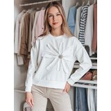 DStreet Bluza damska oversize z kwiatem PETITKA ecru | Shoptok.si