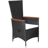  5-dijelni vrtni blagovaonski set crni | shoptok.hr