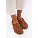 Boto Women's Loafers Made of Eco Suede Flat Camel Miryelle | Shoptok.si