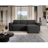 ELTAP Antracitno siva kutna garnitura od bouclé tkanine (s desnim kutom/s ležaljkom) Ume – | shoptok.hr