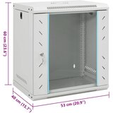  Zidni komunikacijski ormar 12U 19 " IP20 53 x 40 x 60 cm | Eponuda.ba