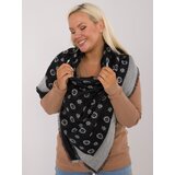 Factory Price Scarf-AT-SZ-1701.61-grey-black | shoptok.hr