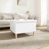 vidaXL Stranska mizica bela 50x46x35 cm inženirski les Cene