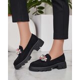 Resti Black women's moccasins with colorful Glam crystals | shoptok.hr