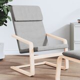 The Living Store Stol za sproščanje svetlo sivo blago - Stol Za Sproščanje, (21420476) Cene