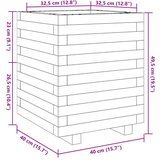  Vrtna sadilica voštano smeđe boje 40 x 40 x 49 5 cm od borovine | shoptok.hr