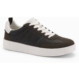 Ombre Old-school men's sneakers on thick sole - dark brown | Shoptok.si