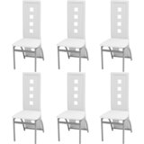 The Living Store Jedilni stoli 6 kosov belo umetno usnje - Stol Za Jedilnico, (21494061) | Shoptok.si