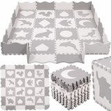  Pjenasta podloga puzzle 150 x 150 cm sivo bijele | shoptok.hr