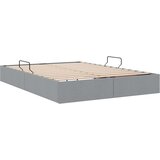  Otomanski krevet s pohranom Svijetlo siva 140 x 200 cm tkanina | shoptok.hr
