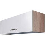 Flex-Well Kuhinjska Zgornja Omarica Valero, Bela, Barva Hrasta | Shoptok.si