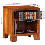 vidaXL Nočna omarica 40x35x45 cm Masivni les Akacija | Shoptok.si