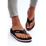 Big Star Women's Wedge Flip-Flops Black | ePonuda.com