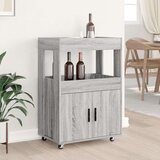 vidaXL Barski voziček siva sonoma 60x39,5x89 cm inženirski les | Shoptok.si