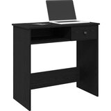 vidaXL Pisalna miza črna 80x40x75 cm iverna plošča | Shoptok.si