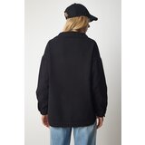  Women's Black Gabardine Linen Shirt Jacket | Eponuda.ba