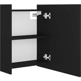 vidaXL Kupaonski ormarić s ogledalom crni 62,5x20,5x64 cm od iverice | shoptok.hr