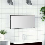  Ogledalo za kupaonicu s LED svjetlom Crni hrast 80x37 cm | shoptok.hr