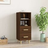  Komoda boja smeđeg hrasta 34 5x34x90 cm konstruirano drvo Cijene