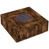 Stolić s beskonačnim LED svjetlima boja hrasta 100x100x40 cm | shoptok.hr