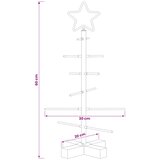  Metalno božićno drvce sa stalkom KUOPIO 60 cm Čelik Bijela Slike
