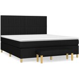 Maison Chic Box spring postelja - Vzmetna postelja z vzmetnico črna 160x200 cm blago SL14552, (21882208) | Shoptok.si