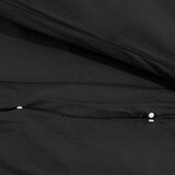  Set posteljine za poplun crni 140 x 200 cm lagana mikrovlakna | shoptok.hr