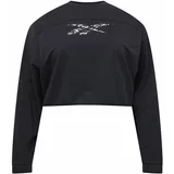 Reebok Sport Športna majica 'Modern Safari' črna / bela