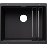 Blanco sudoper ETAGON 500-U SILGRANIT pribor inox nosači, bez InFino pribora - CRNA | shoptok.hr