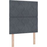 Box Spring Krevet s Madracem &amp LED Tamno Siva 80x200 cm Baršun | shoptok.hr