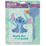Luna Disney Stitch tajni dnevnik s lokotom i kemijskom s pomponom 12x18 cm, 60 listova | shoptok.hr