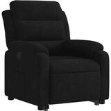 vidaXL Električni naslonjač na podizanje crni baršunasti | shoptok.hr