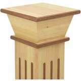  Klasično stojalo za rastlino svetli les 17x17x66 cm MDF | Shoptok.si