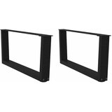  Noge za klub stolić V-oblika 2 kom Crne 70 x (30-31,3) cm Čelik | shoptok.hr