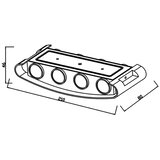 Top Light - LED spoljašnje zidno svetlo LED/8W/230V IP44 4000K belo | Eponuda.com