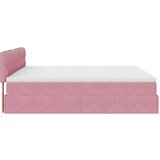 vidaXL Otomanski posteljni okvir z vzmetnico roza 180x200cm žamet | Shoptok.si