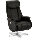 Furnhouse raztegljiv stolček bonanza črno usnje, (21141146) | Shoptok.si