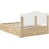  Konstrukcija postelje Sonoma hrast 150 x 200 cm Konstruiran les, (5000102511) | Shoptok.si