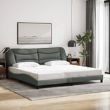  Okvir kreveta s LED-om bez madraca Hvar 200x200 cm od tkanine | shoptok.hr